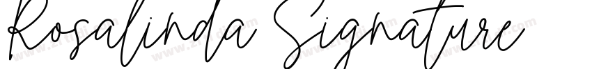 Rosalinda Signature字体转换